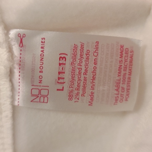 FLEECE JOGGER SWEAT PANTS winter white super soft w pockets NWT - Picture 5 of 6